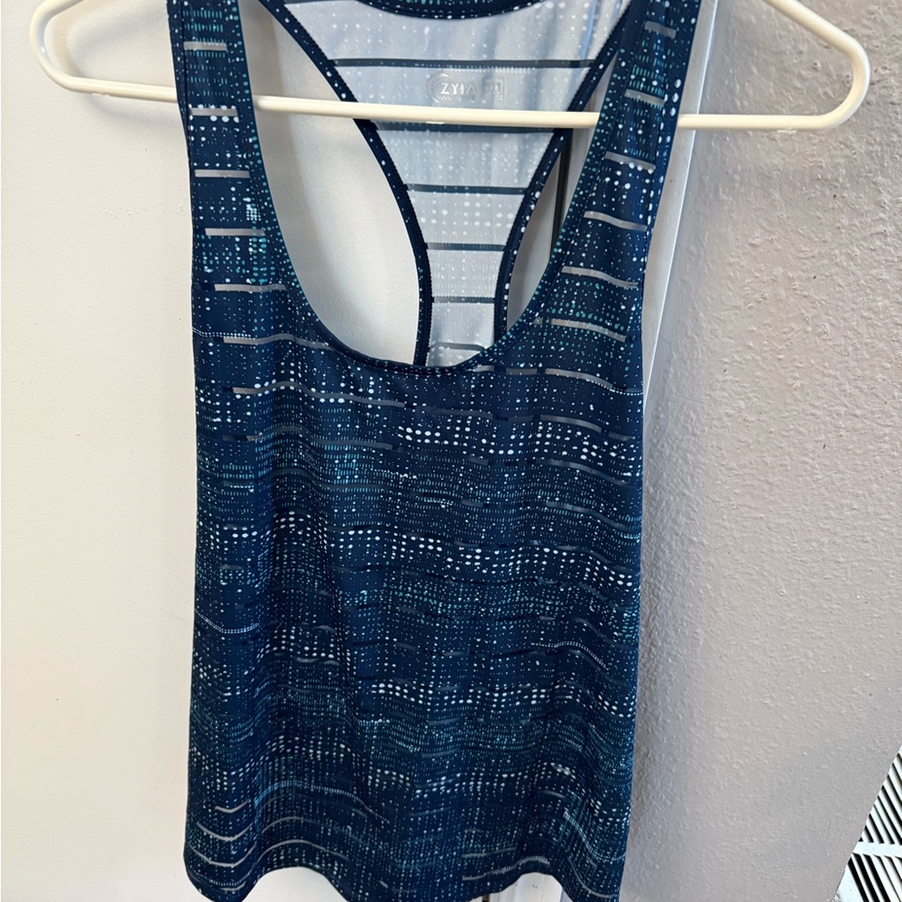 ZYIA Blue Havana Tank Top